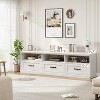TV Stand for 75 Inch TV, Mid-Century Modern Entertainment Center with Storage Drawer, Wood Media Console TV Cabinet for Living Room - 4 of 4