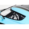 2018 Koenigsegg Regera Baby Blue with Black Stripes and White Interior 1/18 Model Car by GT Spirit - 2 of 4