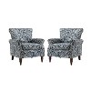Cythnus Wooden Upholstered Armchair Set of 2|HULALA HOME - 2 of 4