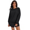 ATHLECHIC Women's Outfits Batwing Sleeve Oversized Sweatsuit Casual Fall Tracksuit Short 2 Pieces Sets - 3 of 4