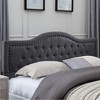 King Size Upholstered Platform Bed with Headboard for Bedroom - 4 of 4