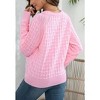 Women’s Casual Leopard Print Knitted Pullover Sweaters Long Sleeve Crew Neck Jumper Tops - 4 of 4