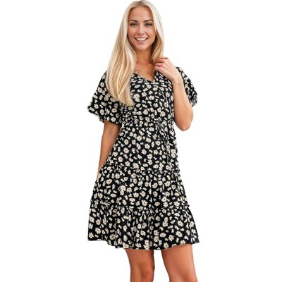 Anna-Kaci Women's Sleeveless Floral Print Maxi Dress with Adjustable Spaghetti Straps and V-Neckline