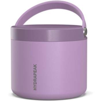 Juvale 22oz Stainless Steel Insulated Food Container with Handles - Cold  and Hot Food Storage for Lunch, Travel (Pink)