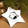 Diary of a Wimpy Kid Head StarShaped Porcelain Holiday Christmas Tree Ornament  3.1" - 4 of 4