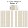 Big Dot of Happiness Tan Stripes - Mini Candy Bar Wrapper Stickers - Simple Party Small Favors - 40 Count - 3 of 4