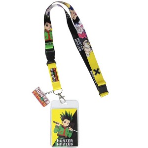 Hunter X Hunter Merch ID Badge Holder Keychain Lanyard w/ Acrylic Charm - 1 of 3