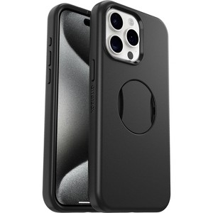 OtterGrip Symmetry Series case w/MagSafe for iPhone 15 Pro Max - Black (77-93169) - Certified Refurbished - 1 of 3