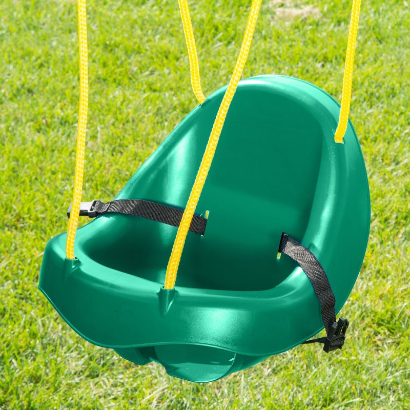 Swing-N-Slide Child Toddler Swing with Rope - Green, 3 of 5