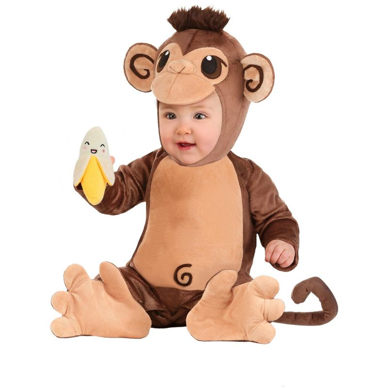 HalloweenCostumes.com Monkey Costume for Babies, 1 of 3