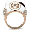 Slickblue Women's Rose Gold IP Plated Brass Ring with Multicolor Synthetic Glass - Stylish Fashion Jewelry, Size 5-10 - 4 of 4