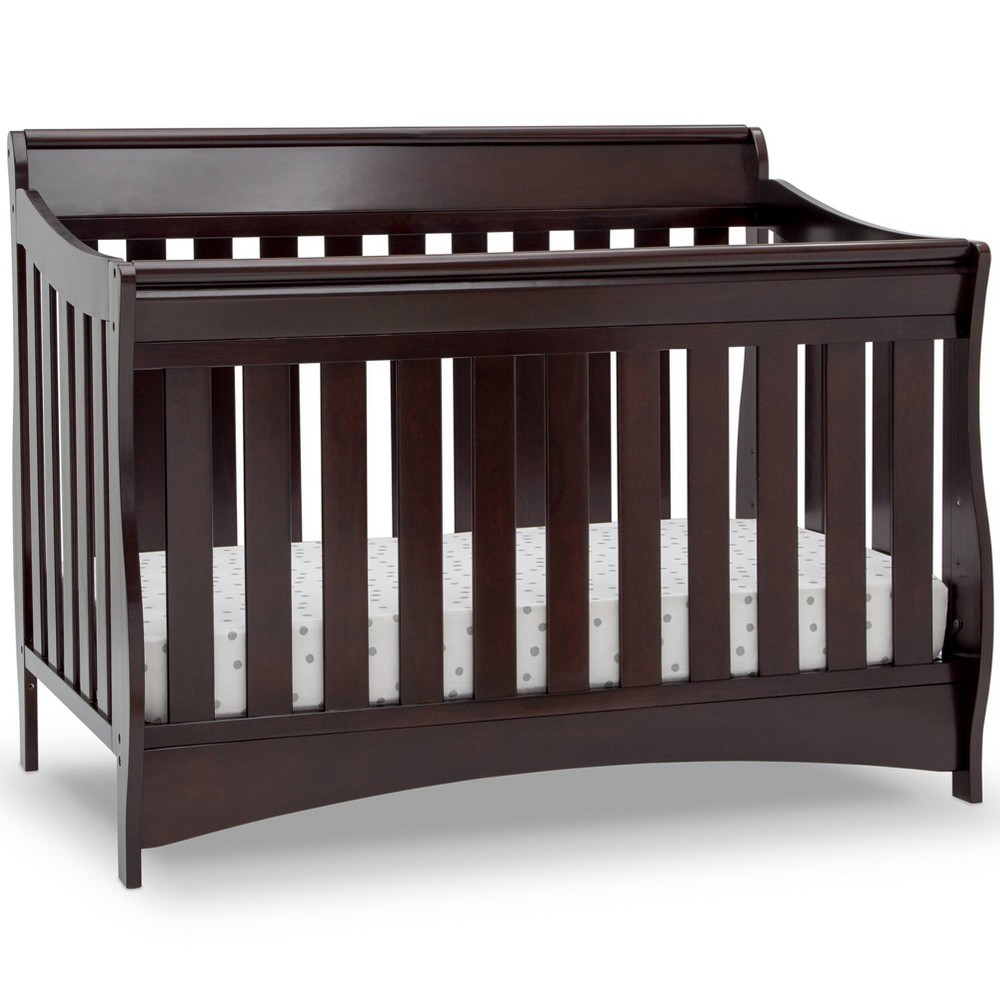 Delta Children Deluxe Bentley S Series 6-in-1 Convertible Crib - Dark Chocolate