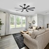 Airsurfer 52" Modern Ceiling Fan with 22W Dimmable LED Light, 8 Plywood Blades, Matte Black Finish & Reversible Quiet Motor - 2 of 4