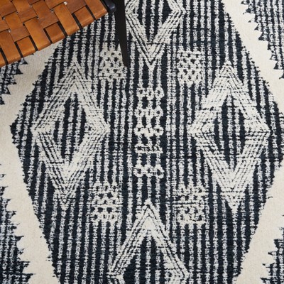 Ivory Elegance 59'' Hand-Tufted Wool Rectangular Rug