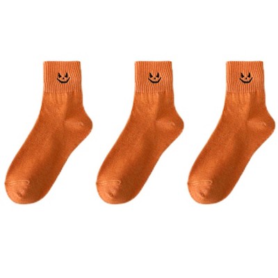 Anna-Kaci Women's 3-Pack Crew Socks with Ribbed Cuffs in Festive Halloween Design