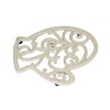 Transpac 0.75 In Cast Iron Christmas Trivet Painted Filigree Trivets - 3 of 3