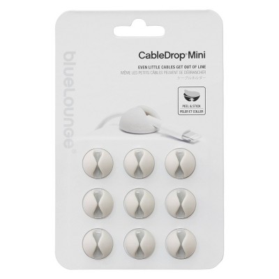 9pk CableDrop Mini Cable Router White - BlueLounge