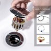 BRIGHT SHOWERS Bathroom Sink Drain with Overflow Pop-Up Drain Stopper for Vessel Sink Lavatory - 2 of 4