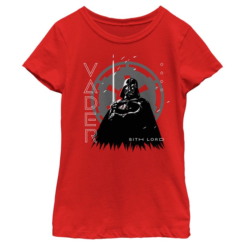 Girl's Star Wars: Obi-Wan Kenobi Darth Vader Sith Lord T-Shirt, 1 of 6