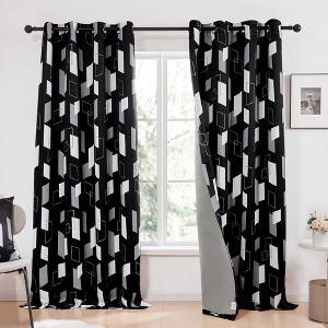 Deconovo Recycled Mountain Ash Blackout Curtains(2 Panels) - 1 of 4