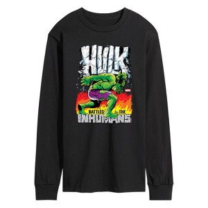 Men's - Marvel - Hulk Battles the Inhumans Long Sleeve Graphic T-Shirt - 1 of 4