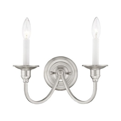 Livex Lighting Cranford 2 - Light Wall Light in  Brushed Nickel