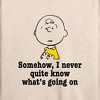 Women's - Peanuts - Whats Going On Lightweight French Terry Wide Neck Long Sleeve Shirt - 2 of 4