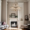 Maxax 31.7" Crystal Candle Chandelier, Dimmable Iron Frame Ceiling Lighting for Living Room Dining Room Bedroom - 2 of 4