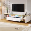 ORRD 70.9'' Modern TV Stand with LED, Drawers, Cabinets & Shelves for TVs up to 80'' - 2 of 4