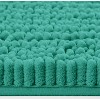 Home Mart Goods Turquoise Soft Cozy Plush Chenille Contour Bath Mat Bathroom Rug - 2 of 4