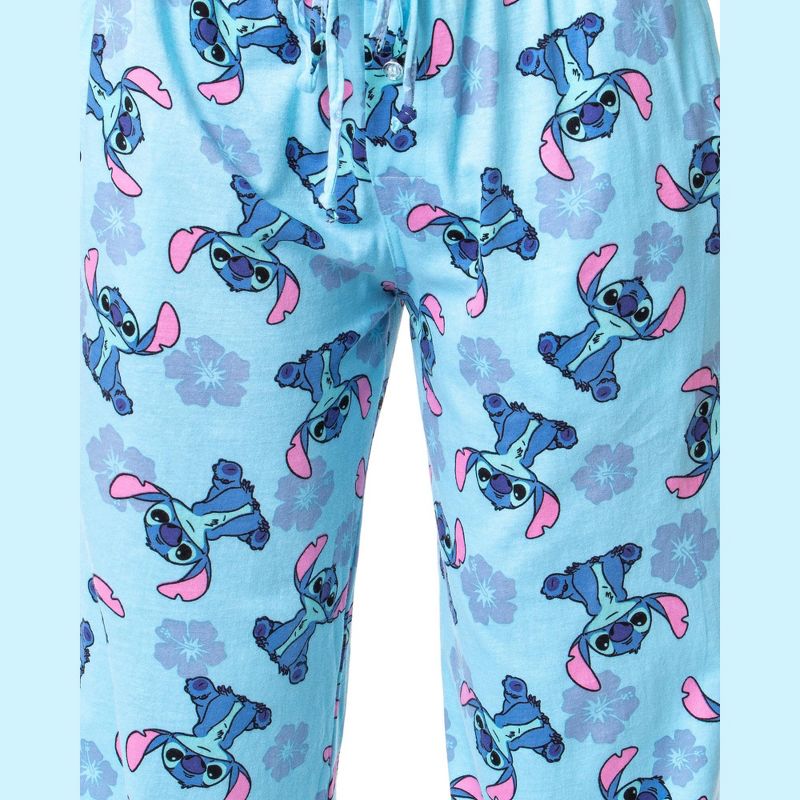 Disney Adult Lilo And Stitch Aloha Flower Stitch Pajama Lounge Pants, 4 of 7
