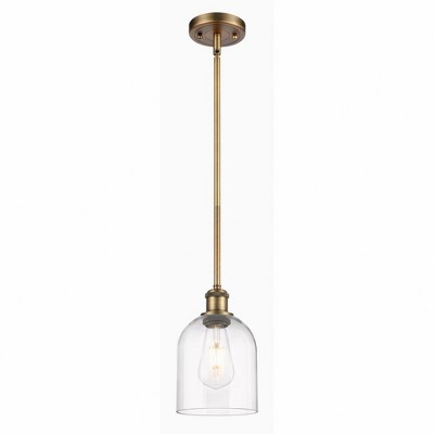 Bella - 1 Light Stem Hung Mini Pendant In Industrial Style-9.5 Inches Tall and 5.5 Inches Wide