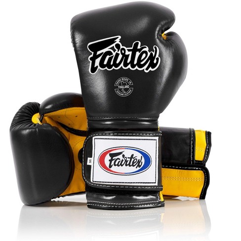 Fairtex BGV9 Mexican Style Black Yellow Muay Thai Boxing Glove - Heavy Hitter - image 1 of 4