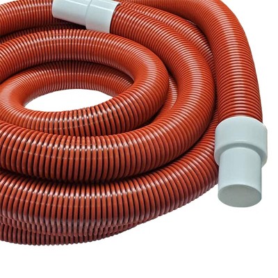 Puri Tech 1.5 Inch Diameter x 50 Feet Long Heavy Duty Commercial Grade  Vacuum Hose for In-Ground Swimming Pools with UV and Chemical Protection