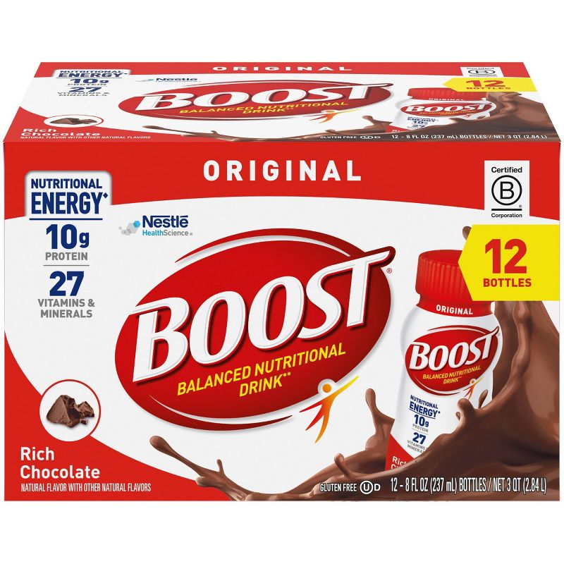 Boost Original Nutritional Shake - Chocolate - 12pk, 1 of 7