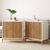 Nathan James Set of 2 Jasper Wood Fluted Console Table with Doors - 2 of 4