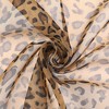 INSPIRE CHIC Women's Leopard Printed Chiffon Square/Long Lightweight Soft Sheer Neck Scarves 1Pc - 4 of 4