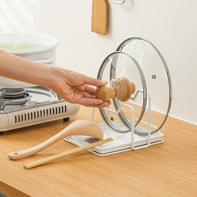 Kitchen storage rack, used for spatulas, spoons, chopsticks, pot lids, cutting boards