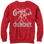Women's CHIN UP Christmas Candy Canes and Crunches Sweatshirt