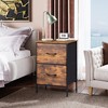 Nightstand Set of 2, 2 Drawer Dresser for Bedroom, End Table for Bedroom, College Dorm - 2 of 4