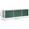 vidaXL Garden Raised Bed Galvanized Steel, Garden Planter for Flowers, Raised Flower Bed, Weather-resistant - 2 of 4