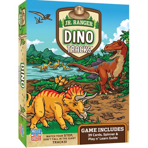 MasterPieces Kids Games - Jr Ranger - Dino Tracks Kids Card Game