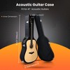 Yescom 41" Acoustic Guitar Case Hard Shell w/ Folding Guitar Stand for Electric Bass Black-PU & Stand - 2 of 4