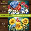 Briarwood Lane Spring Double Sided Placemat (4-pack) 17x11.25 Birds in the Garden For Spring Sunflower Placemat - 2 of 4