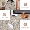 coucheta Vintage Washable Area Rug for Living Room, Retro Floral Non Slip Low Pile Stain Resistant Accent Carpets, for Bedroom, Dining Room, Office - 3 of 4