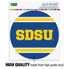 South Dakota State University Stripes Automotive Car Window Locker Circle Bumper Sticker - 3 of 4