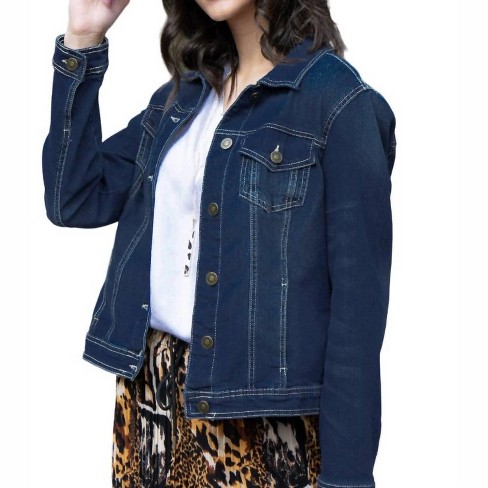 Women's CLASSIC STRETCH DENIM JACKET - Pine Apparel - image 1 of 2