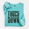 Touch Down Block Distressed - Women's Lightweight Garment Dyed Sweatshirt - 2 of 4
