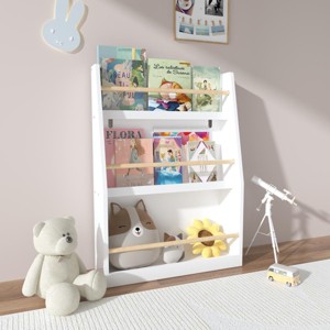 KTMBDW 3 Tier Kids Book Shelf,Kids Book Rack, Helps Keep Bedrooms, Playrooms, and Classrooms Organized - 1 of 4