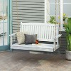 PAGED Swing Chair Outdoor, 2-Seater Hanging Bench With Chains, Patio Furniture Swing For Backyard Garden Poolside - 2 of 4
